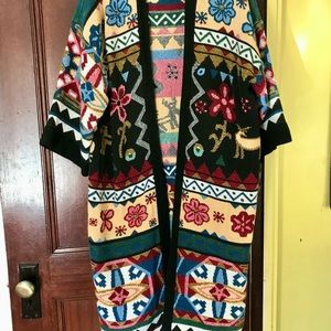 Colorful Boho kimono robe M/L